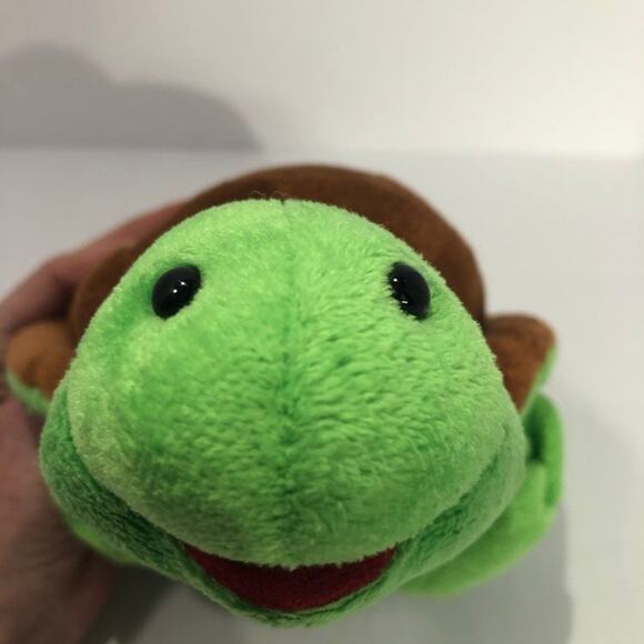 Webkinz Turtle Plush Green Stuffed Animal 11" No Code Brown Yellow Ganz Toy - Picture 10 of 10